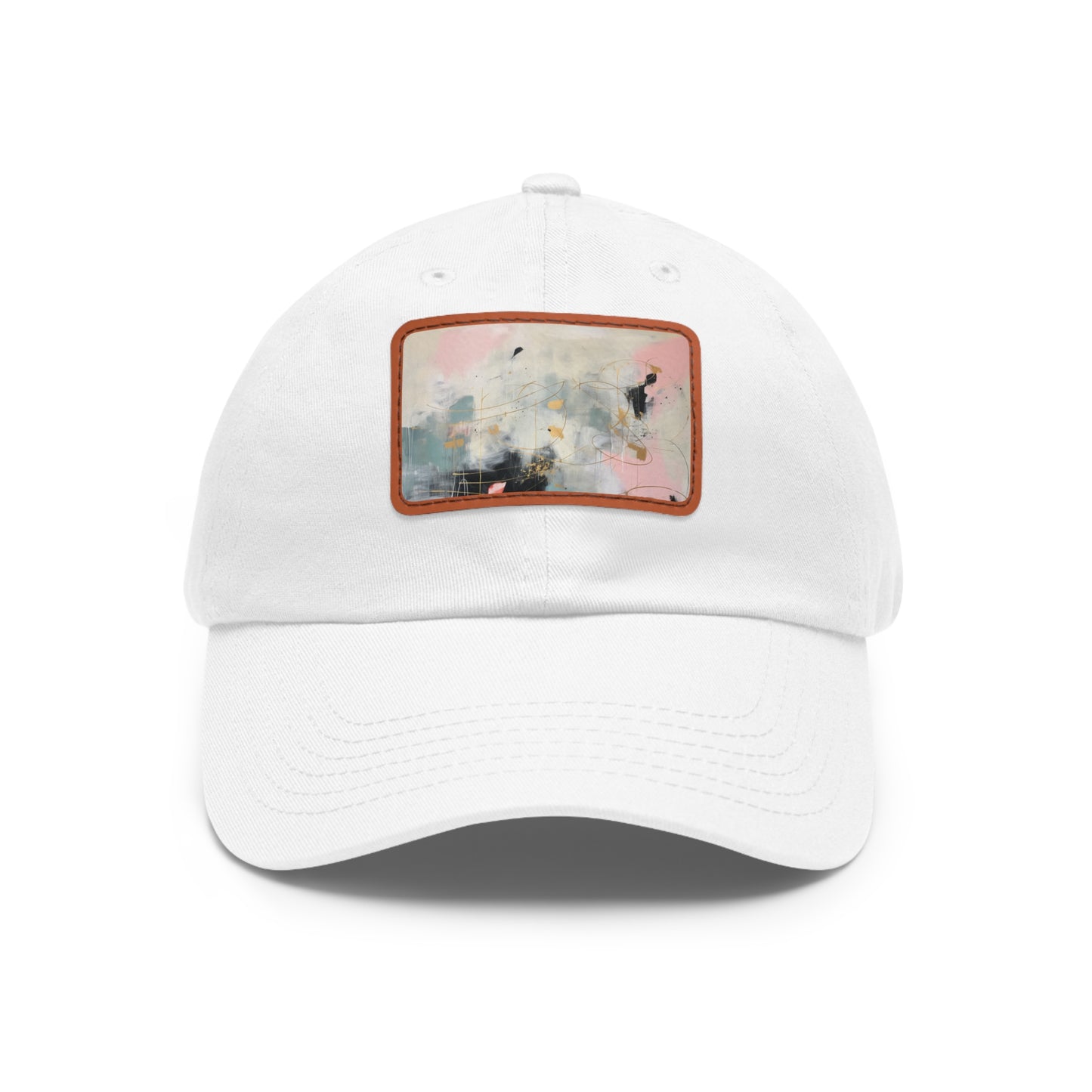 Golden Mint Abstract Baseball Cap