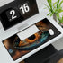 Glass Eye Watching Galactic Core (Edition II) — XL & XXL Desk Mat — 3mm Non-Slip Natural Rubber Base Detail
