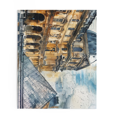 Paris Louvre Watercolor Jigsaw Puzzle