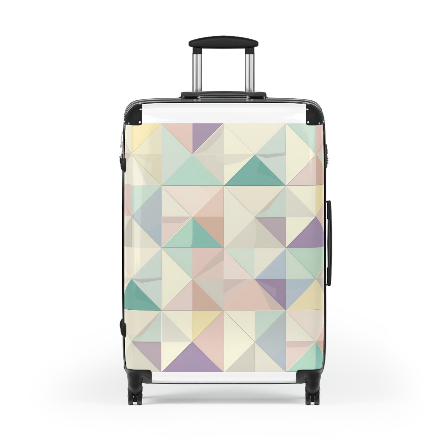 Chic Pastel Geometrics Suitcase Set | Bags | Accessories, Bags, Travel, Travel Accessories | Prints with Passion