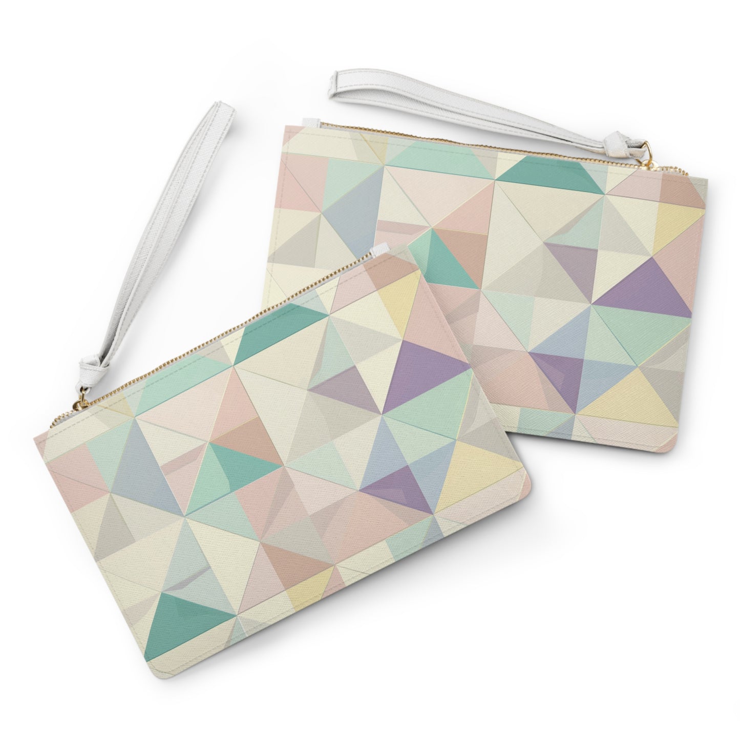 Geometric Pastel Clutch Bag