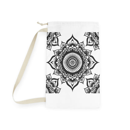 "Zen Mandala Laundry Bag - Calming laundry bag with tranquil mandala pattern for peaceful chores"