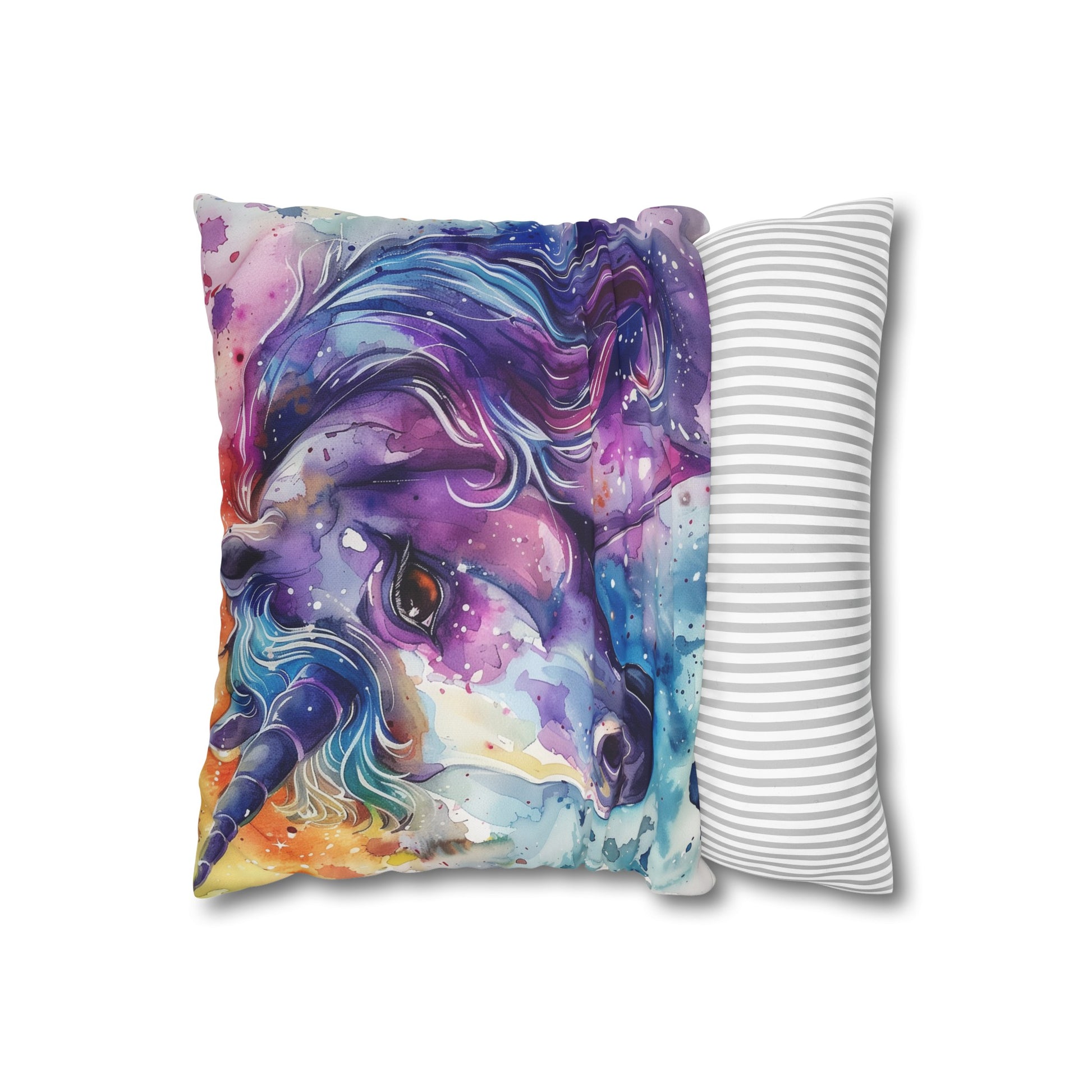 "Enchanting Unicorn Dreamland Pillowcase, soft watercolor design for a magical sleep | High-quality and stylish | Perfect gift for all seasons"