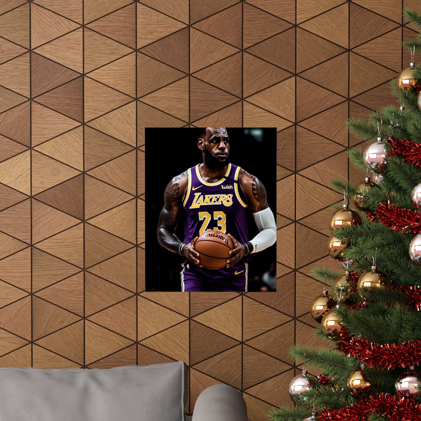 Show your support for The King of the Court with this LeBron James poster. Featuring LeBron  in a stylish design