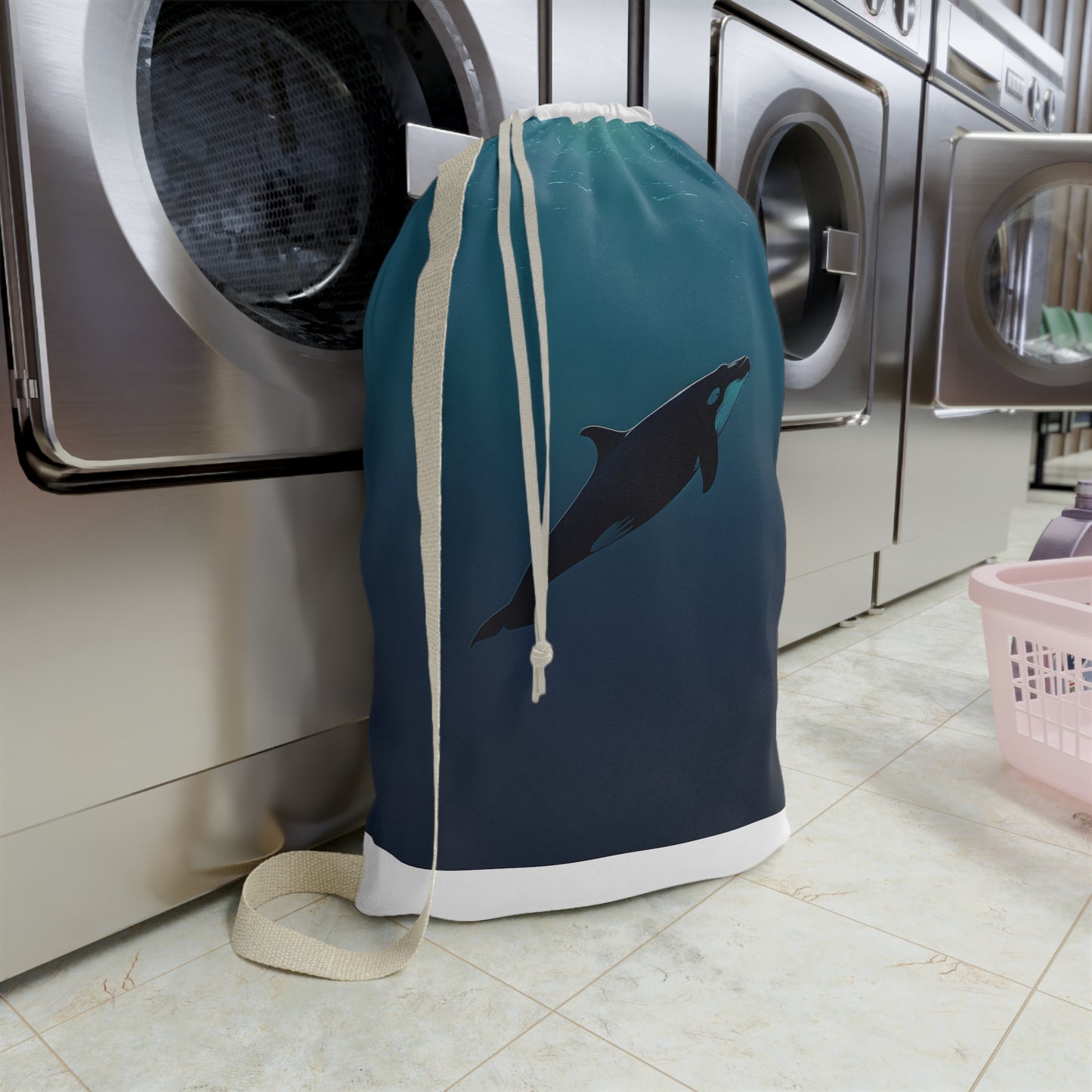 Whale Ocean Laundry Bag | Home Decor | Accessories, All Over Print, AOP, Bags, Laundry, Sublimation | Prints with Passion