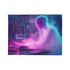 Data Ghost Drifting through Abandoned Plush Fleece Throw Blanket