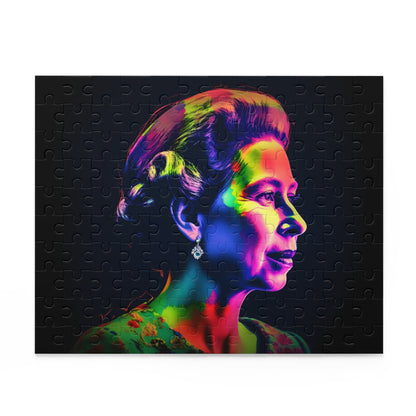 Neon Young Queen Elizabeth Puzzle