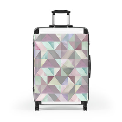 Chic Pastel Geometry Suitcase Collection | Bags | Accessories, Bags, Travel, Travel Accessories | Prints with Passion