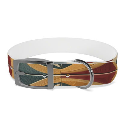 Tile Print Dog Collar: Handcrafted Chic Design