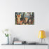 Woodland Creatures in a Forest Setting — Canvas Wall Art — Product Detail View 7
