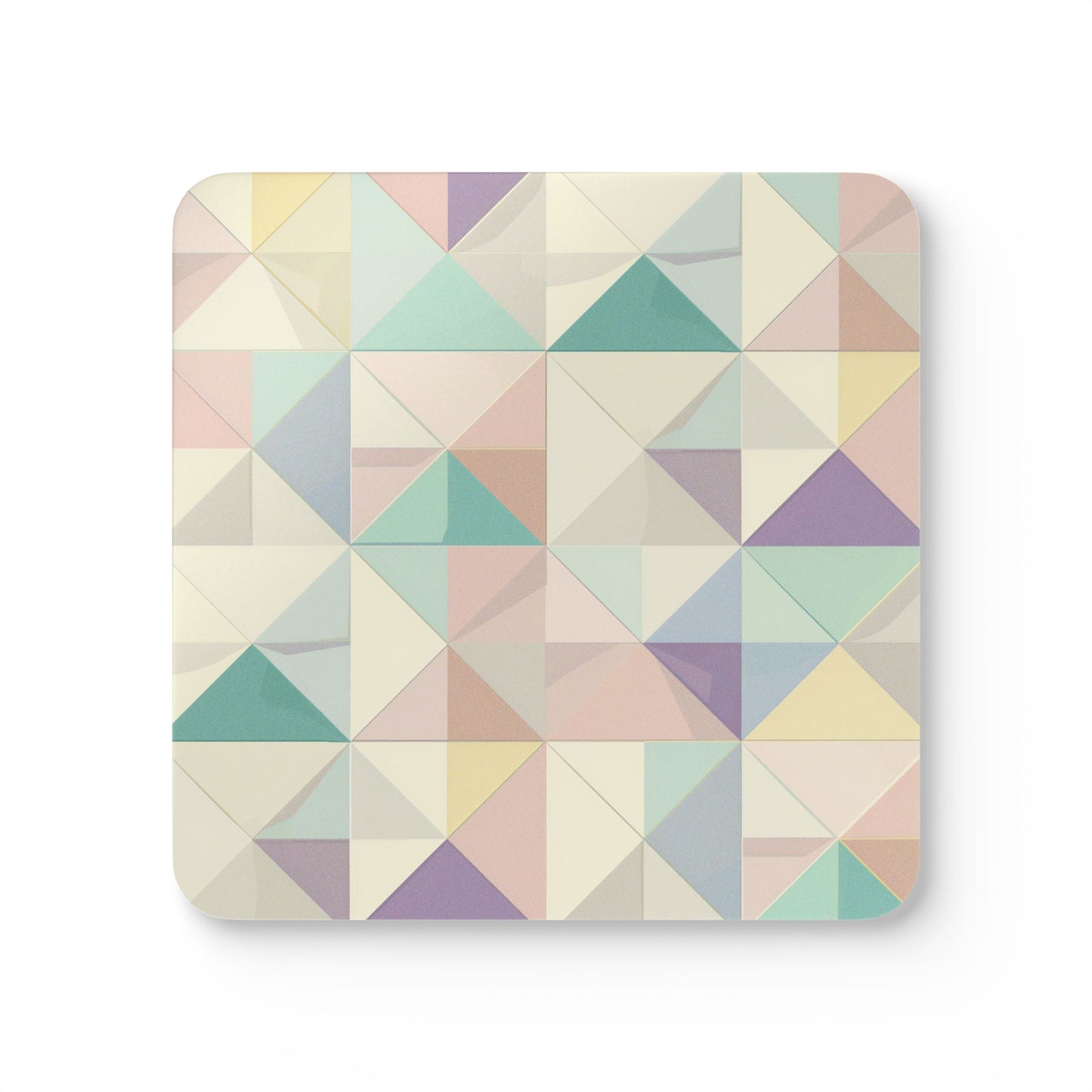 Chic Pastel Geometric Coasters: Set