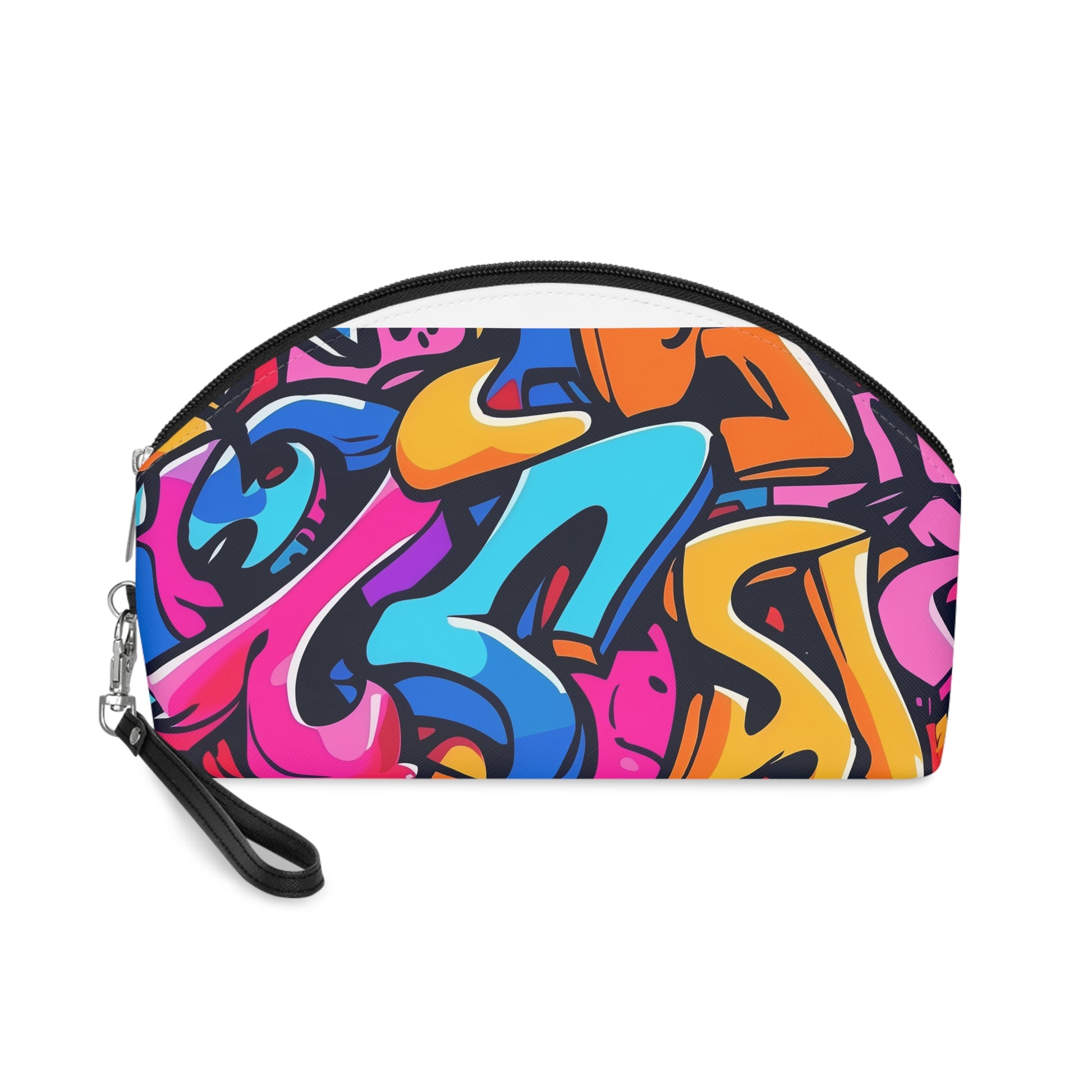 Neon Urban Graffiti Makeup Bag | Makeup Bag | Accessories, All Over Print, AOP, Cosmetics, Pouches, Sublimation, Travel Accessories, With zipper | Prints with Passion