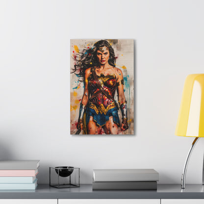 Wonder Woman Artwork: Warrior, Icon, Inspiration Canvas Print