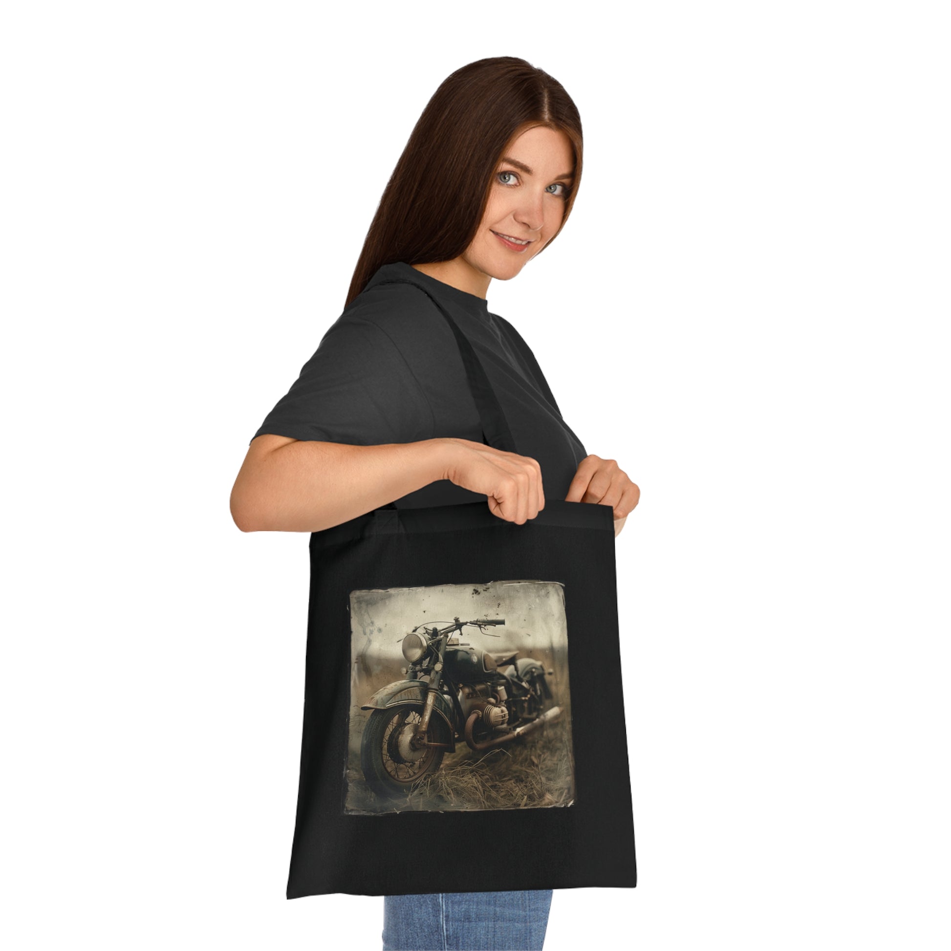 Vintage Rider Tote Bag | Tote Bag | Accessories, Bags, Cotton, DTG, Totes | Prints with Passion