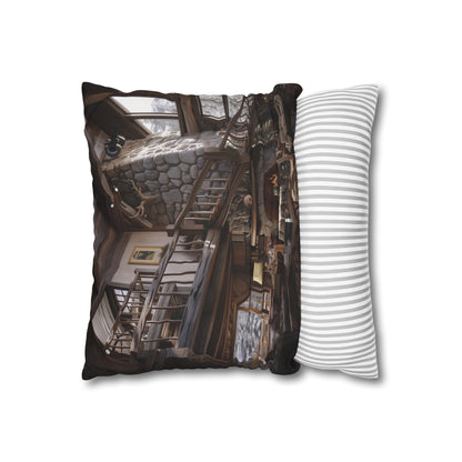 "Cozy Mountain Cabin Retreat Pillowcase | High-quality material, stylish design perfect for all seasons | Makes a great gift"