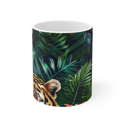 Tiger Jungle Safari Mug: Roar! | Mugs | 11 oz, Ceramic, Coffee Mugs, Home & Living, Kitchen, Mugs, Sublimation | Prints with Passion