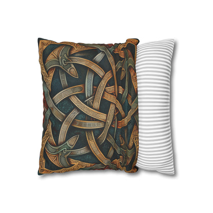 "Decorative Celtic Knot Pillowcase - High Quality Material, Stylish Design, Perfect Gift"