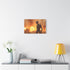 2so Standing Defiant in Battlefield, — Stretched Canvas Wall Art — Living Room Wall Lifestyle View