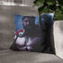 300 Spartans Leonidas — 40×40 Cushion Cover — Sofa & Armchair Living Room Lifestyle View