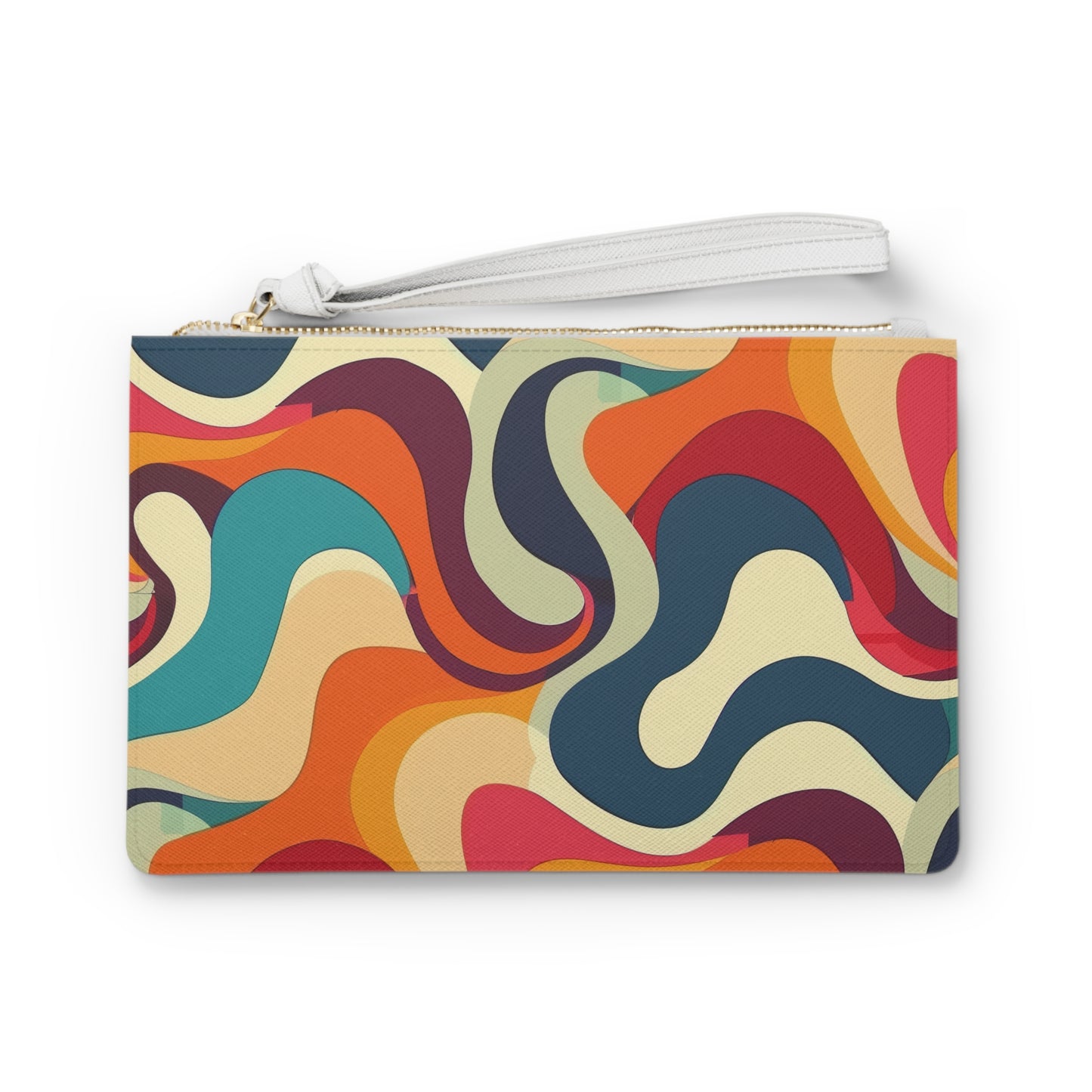 Retro Waves Clutch Bag | Clutch Bags | Accessories, All Over Print, AOP, Assembled in the USA, Assembled in USA, Bags, Made in the USA, Made in USA, Vegan | Prints with Passion