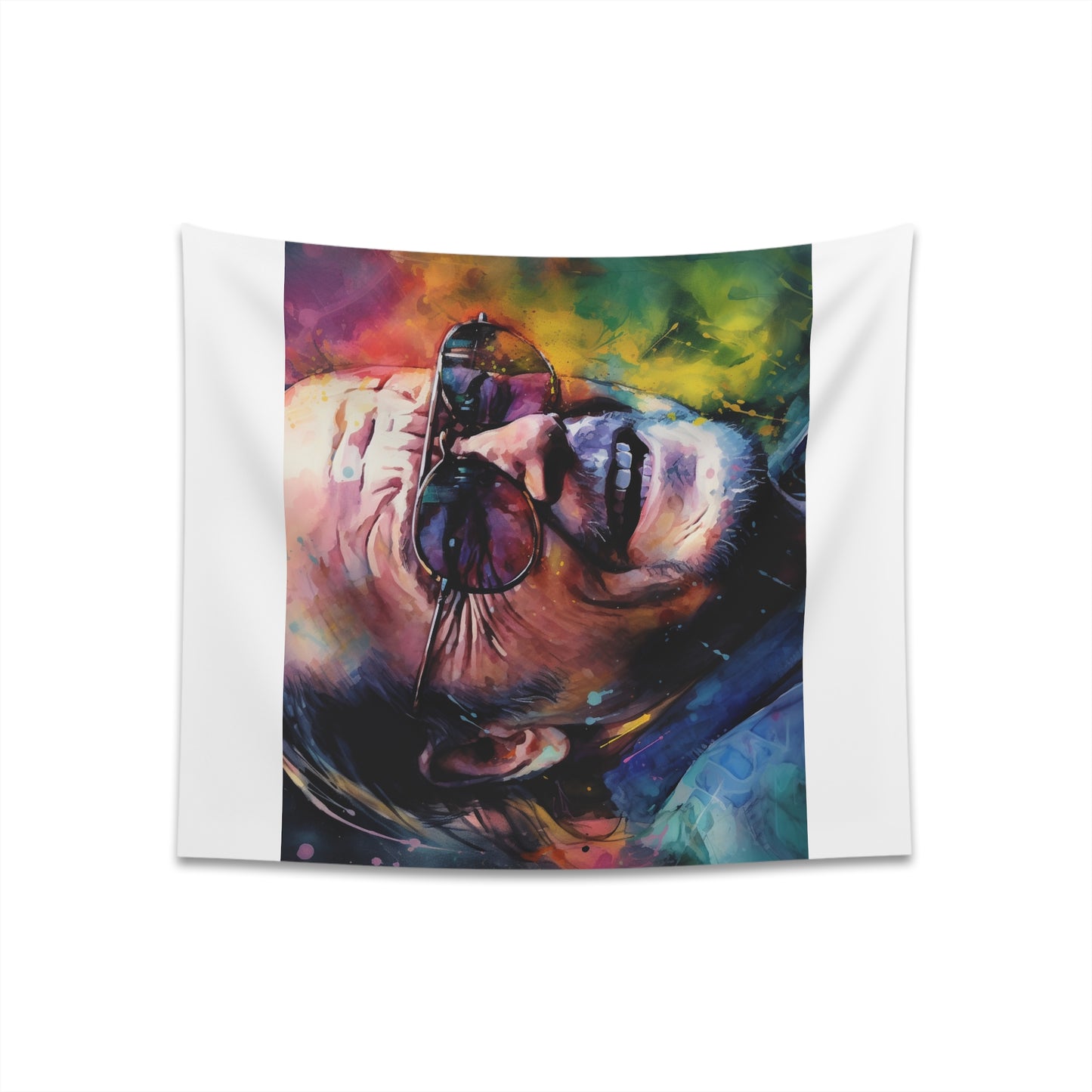 "Jack Nicholson Tapestry: Legendary Hollywood Icon Tribute - High-Quality, Stylish Décor for Film Fans - Available in 34" x 40" & 57" x 57" - Great Gift Idea"