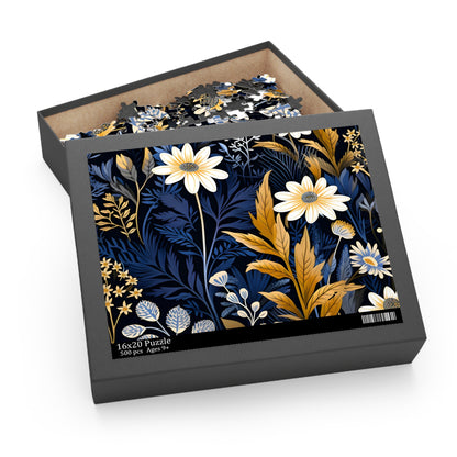 Wildflower Pattern Jigsaw Puzzle