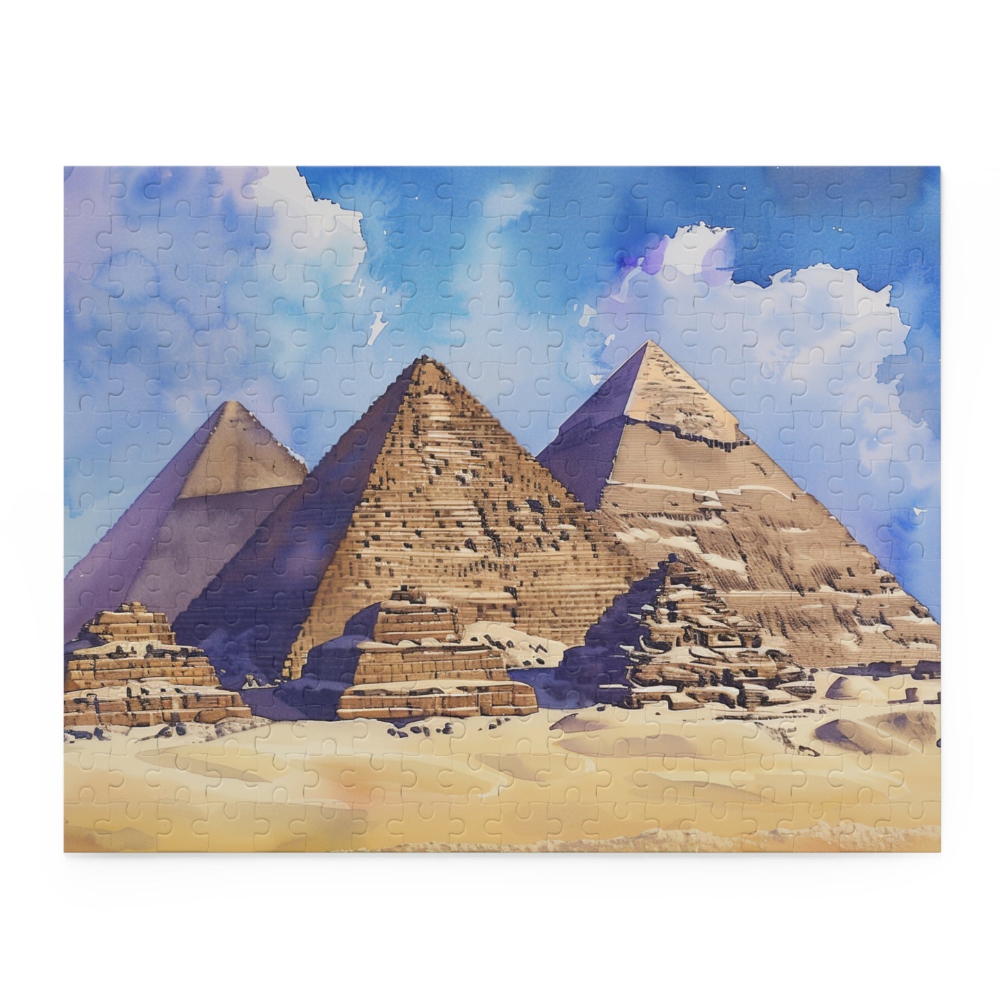 Pyramids Watercolor Jigsaw Puzzle