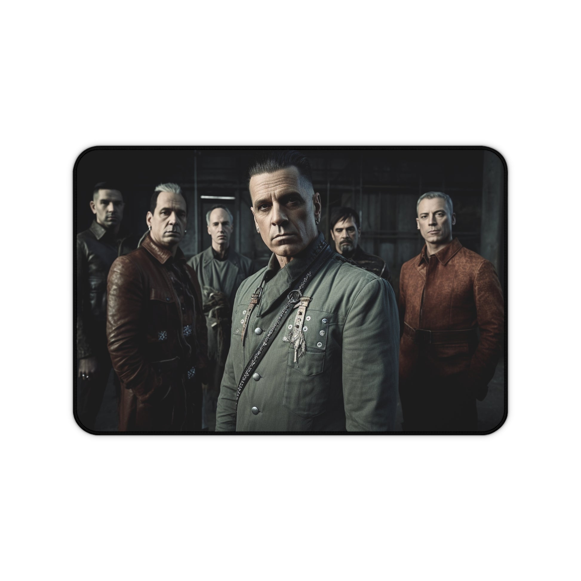 "Rammstein Desk Mat Collection: Iconic band logo and imagery for a touch of metal in your workspace"