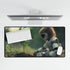 Robot Child Planting a Sprouting Tree — XL & XXL Desk Mat — Product Detail View 5