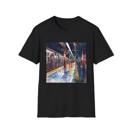 ## The City That Never Sleeps in Watercolor: The New York Subway T-shirt
