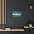 Floating Eyes Watching City from Sky Stretched Canvas Wall Art