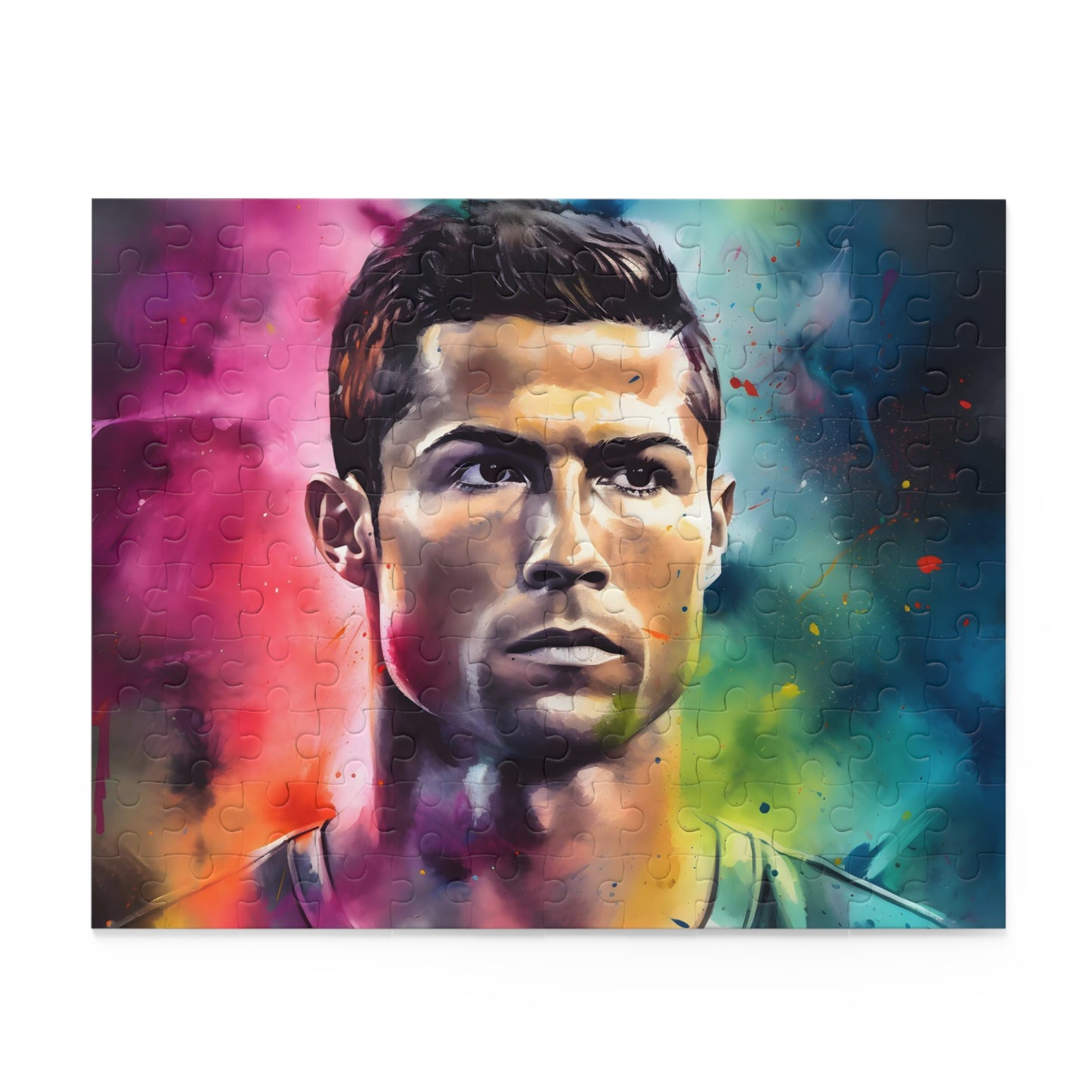 Ronaldo Watercolor Neon Puzzle