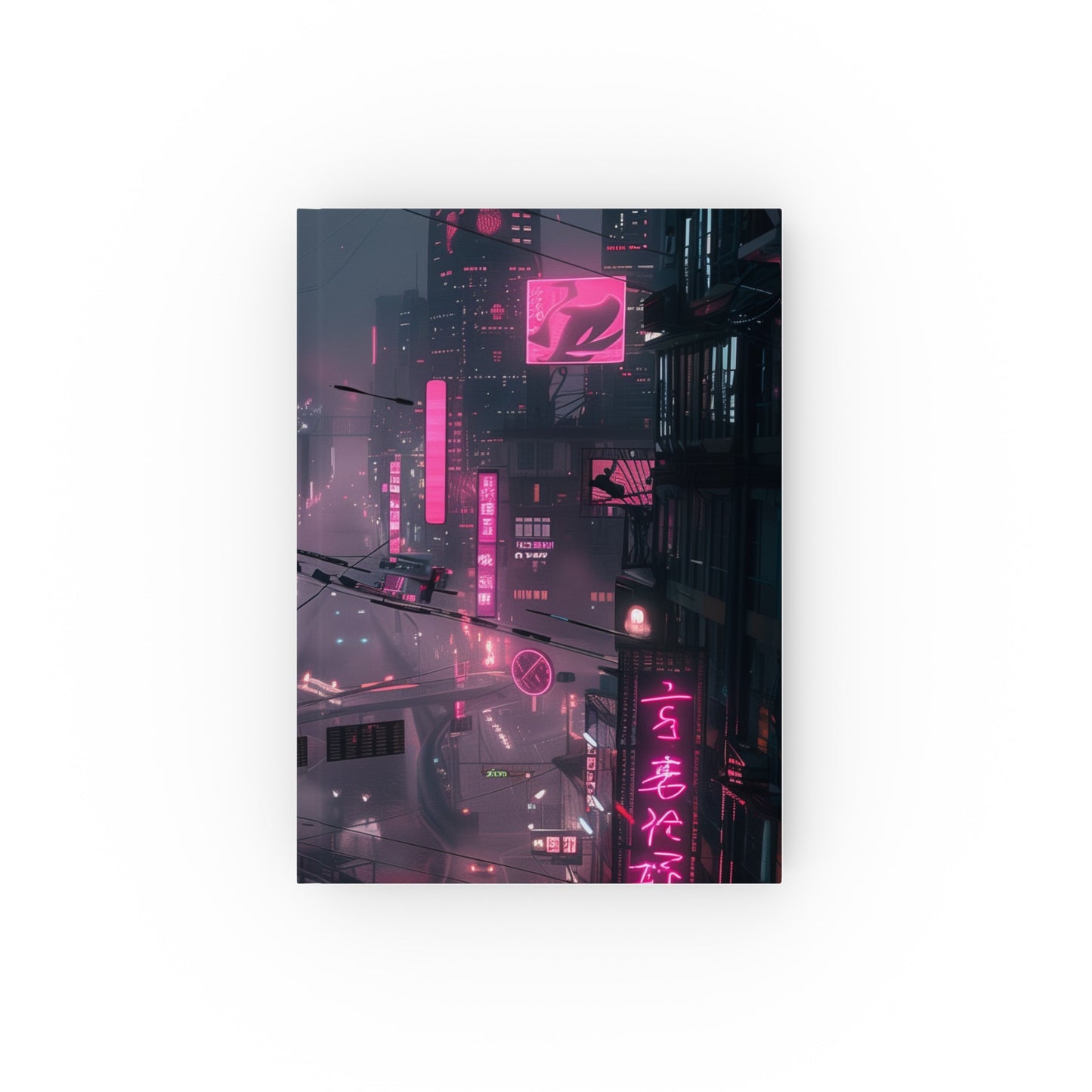 "Neon Dreams Cyberpunk Journal - High-quality, versatile, and stylish. Perfect for all seasons. Makes a great gift. Explore more at BenCPrints!"