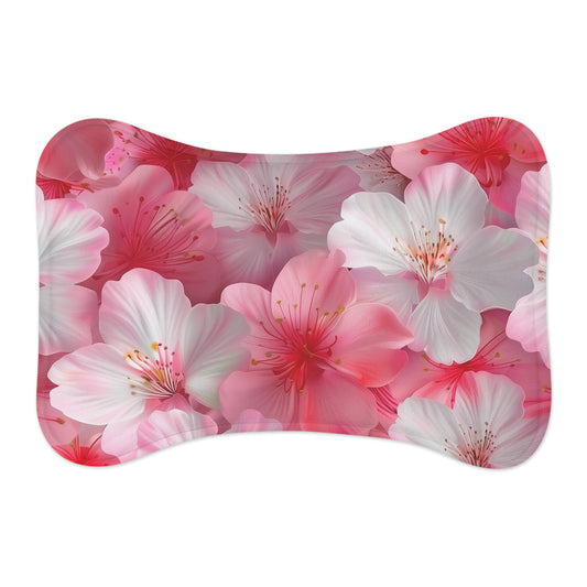 Pink Blossom Pet Feeding Mat