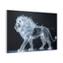 Cybernetic Lion Made of Light Shards — Canvas Wall Art — Product Detail View 6