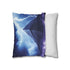 Storm over an Electric Pyramid (Edition II) — 40×40 Cushion Cover — Soft Brushed Fabric Texture Close-Up