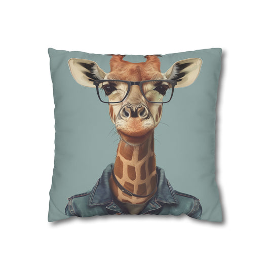 Hipster Giraffe Pillowcase | Pillow Cases | All Over Print, AOP, Bed, Bedding, Home & Living, Indoor, Pillow Case, Pillow Covers, Pillows & Covers, Sublimation | Prints with Passion