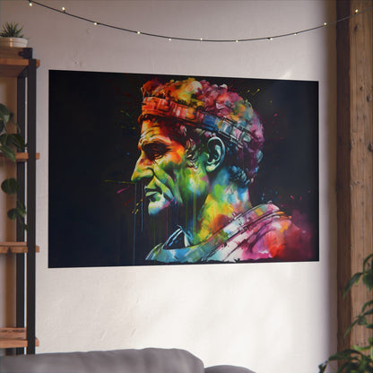 this poster is a tribute to the grandeur of the Roman Empire and the beauty of watercolor artistry. Available in various sizes to suit any space