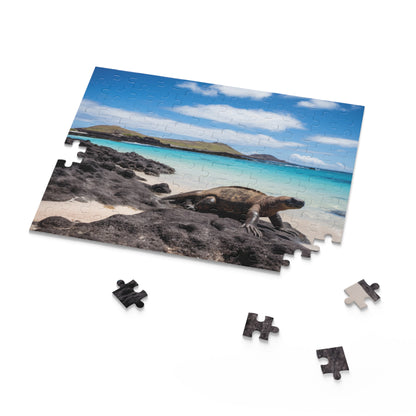 Vibrant Galapagos Islands puzzle with stunning wildlife illustration