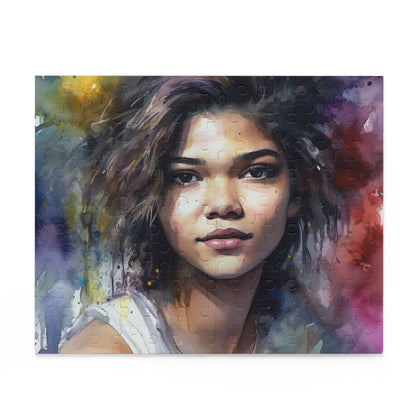 Zendaya Watercolor Jigsaw Puzzle