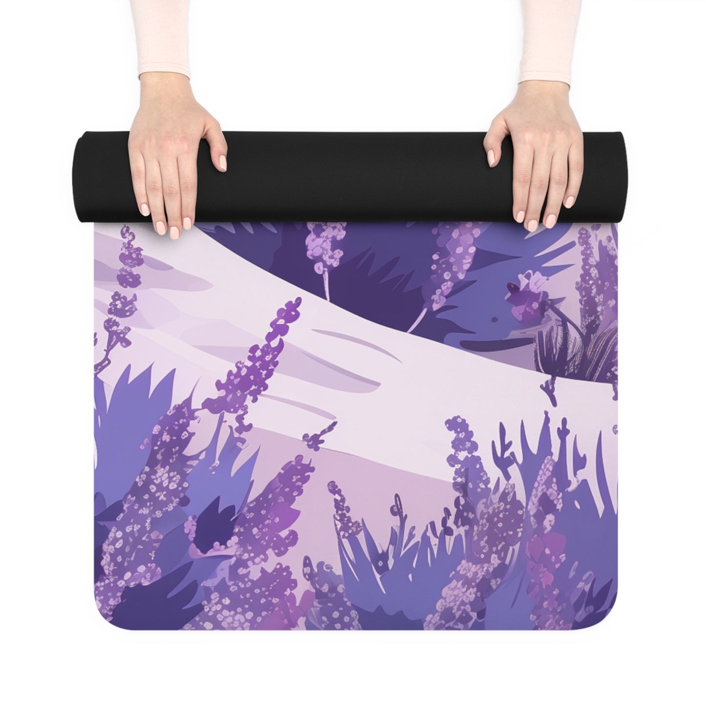 Lavender Fields Yoga Mat: Relax and Unwind