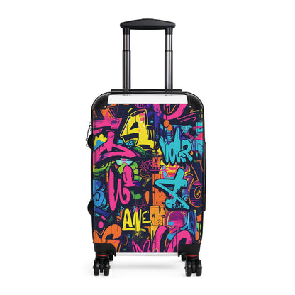 Neon Urban Graffiti Suitcase Collection