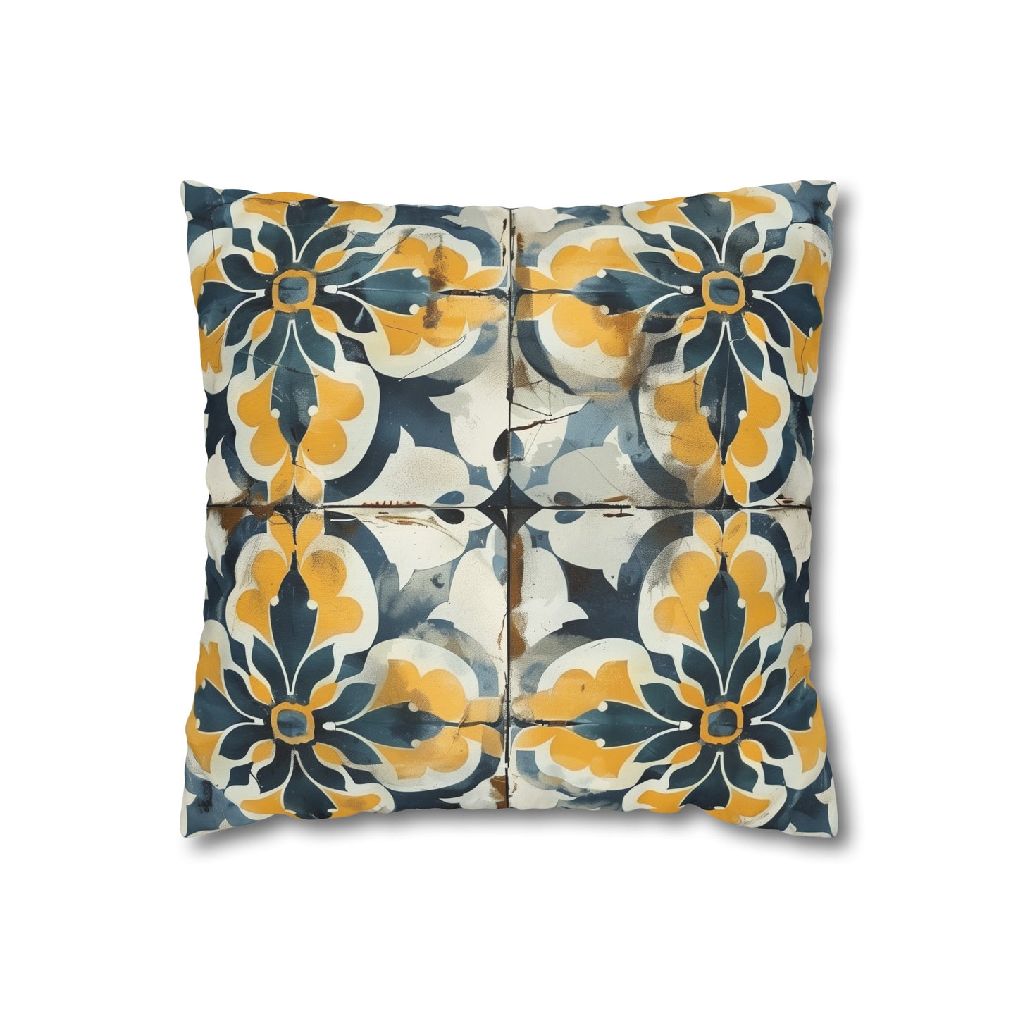 "Artisan Tiles Pillow Case - Elegant seamless pattern for sophisticated bedding"