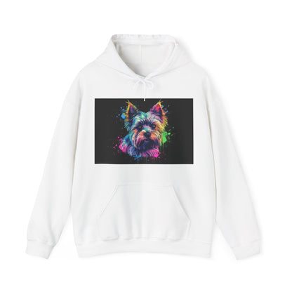 Yorkie Happiness Watercolor Hoodie