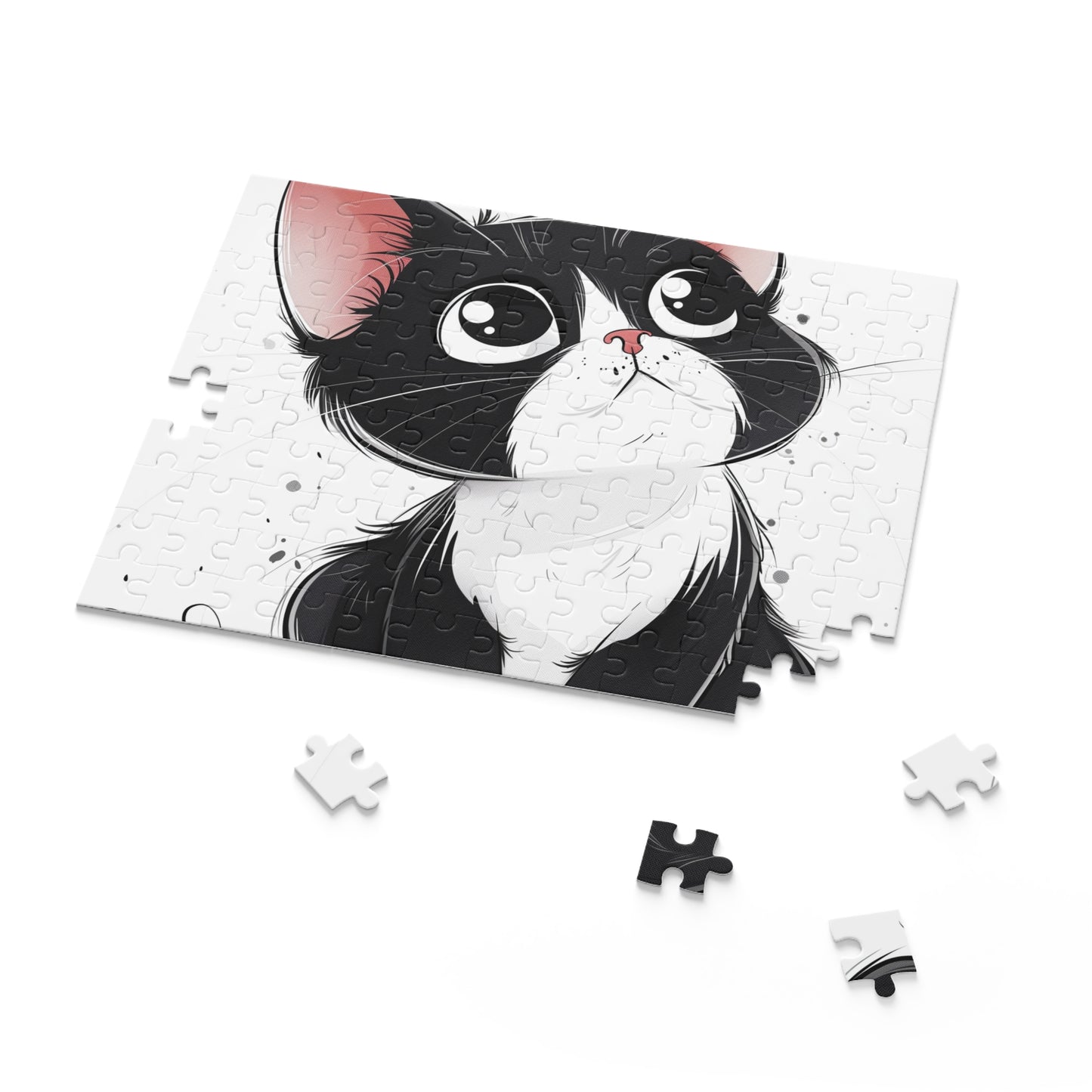 Adorable Cartoon Cat Jigsaw Puzzle - Colorful design for all ages!