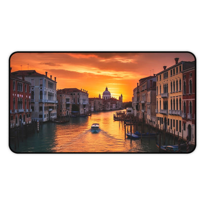 "Venice Italy-inspired Desk Mat - Organize your workspace with elegance and inspiration"