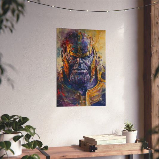 and Unexpected Artistic Expression. Perfect for Fans of Lego Thanos and Superhero Artwork. Makes a Great Gift for Marvel Enthusiasts!