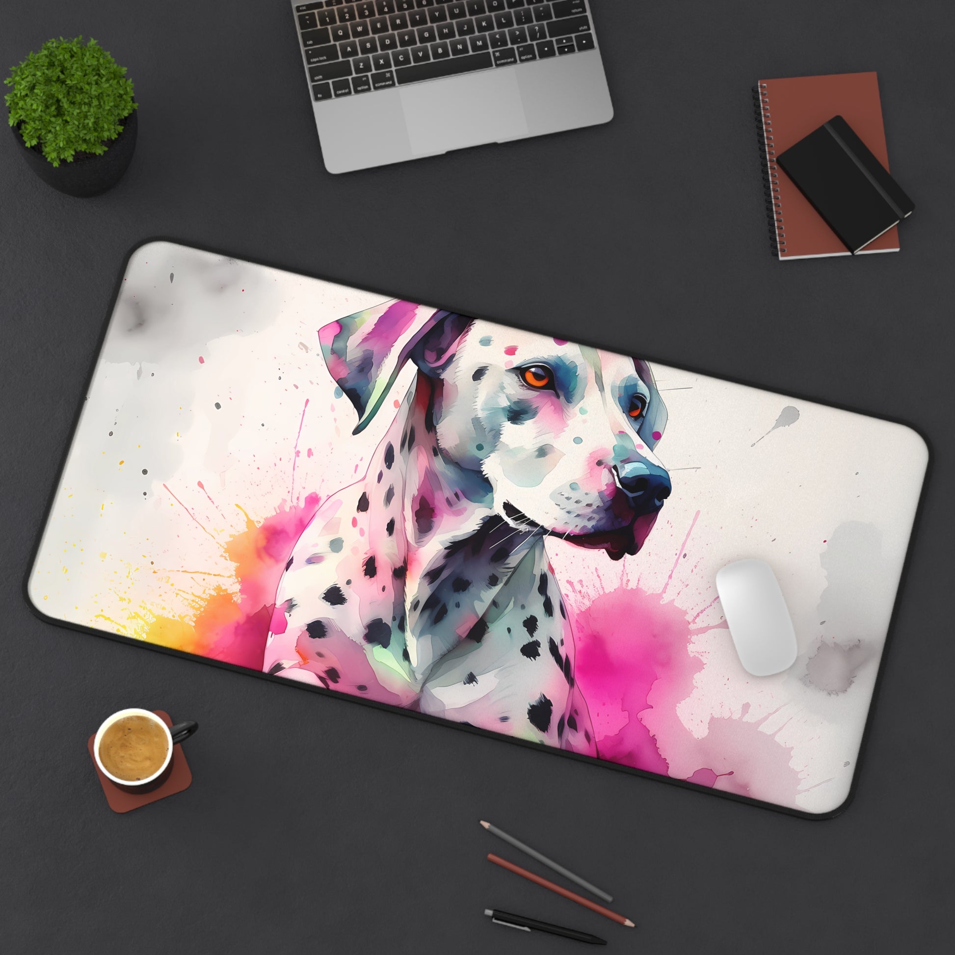 Dalmatian Design Desk Mat | Desk Mat | Accessories, Back-to-School, Desk, Fall Bestsellers, Home & Living, Mouse pad, Mouse Pads, Mousepad, Seasonal Picks, Stationery, TikTok | Prints with Passion