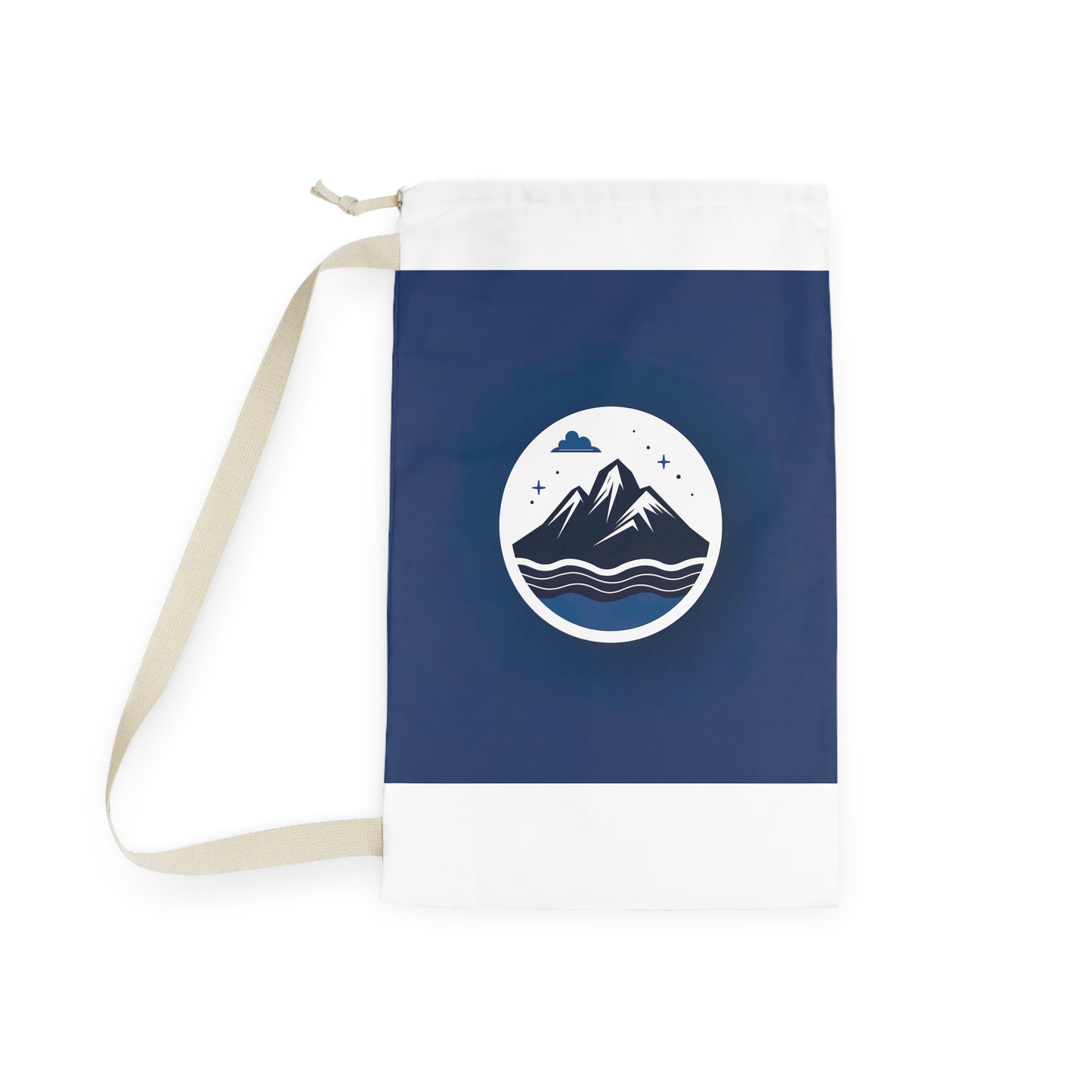 "Mountain Logo Laundry Bag - Durable drawstring closure for stylish laundry transport #山LOGO #laundrybag"