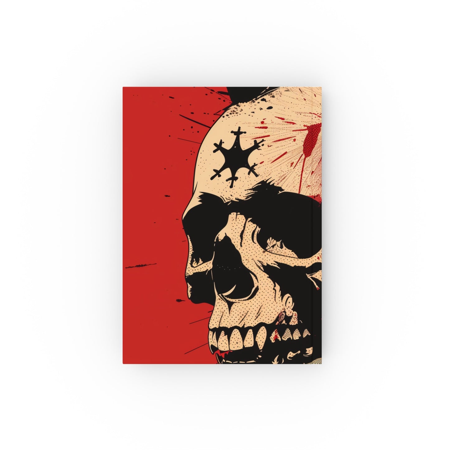 Punk Rock Soul Journal - Edgy skull design for rebels to jot down lyrics and sketch band logos. Made from high-quality material - perfect gift!